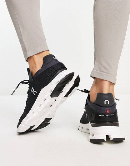 On Running Cloudnova trainers in black