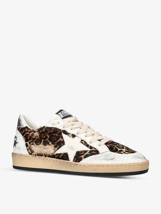 GOLDEN GOOSE Ball Star 81424 distressed leather low-top trainers