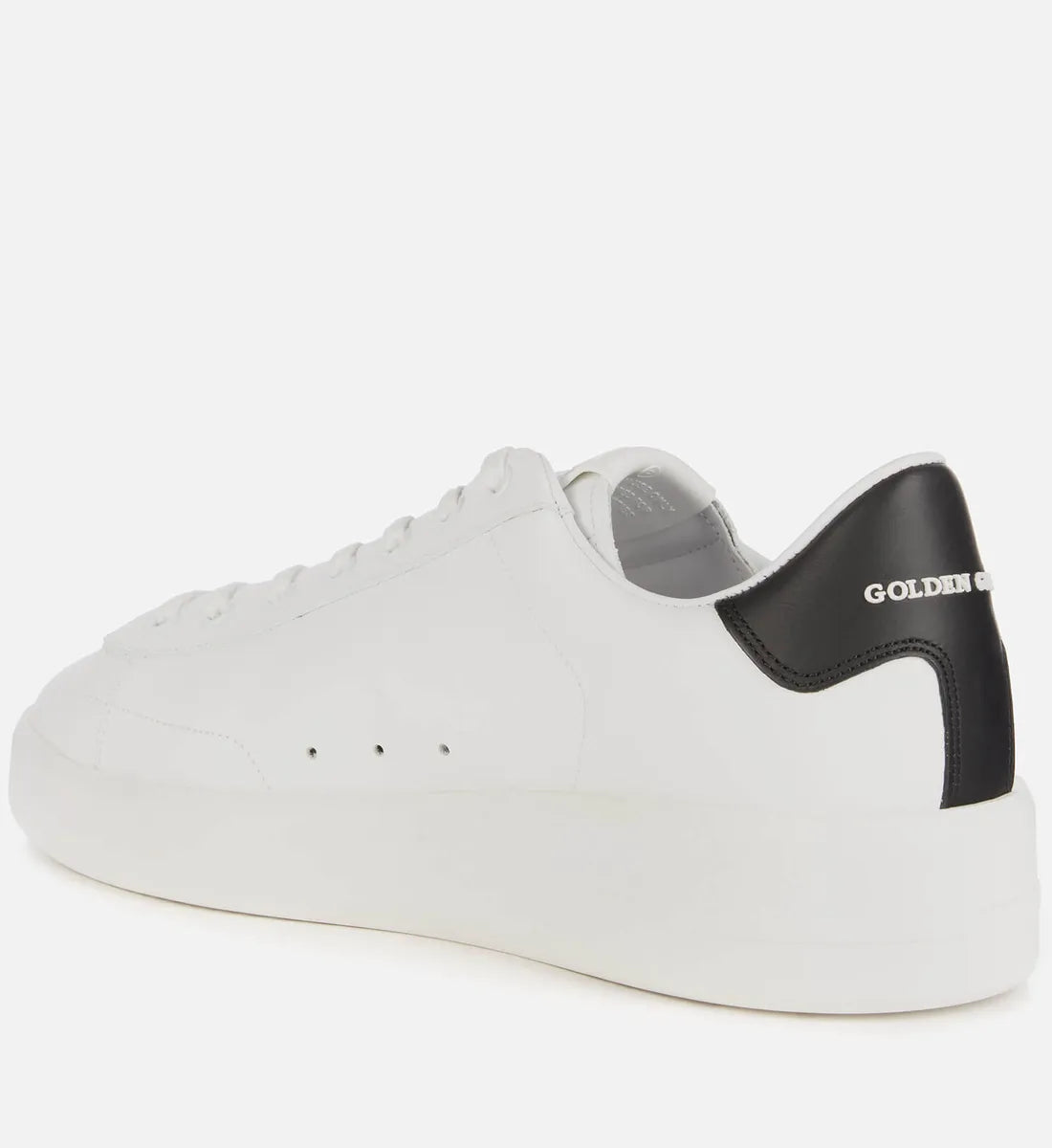 Golden Goose Men's Pure Star Leather Trainers - White/Black