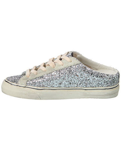 Golden Goose Superstar Sabot Glitter & Suede Sneaker