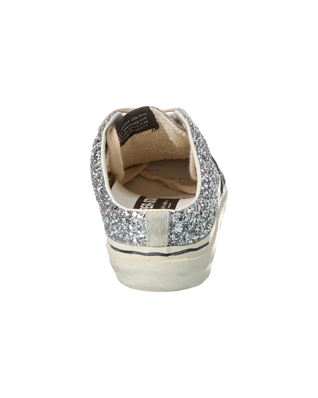 Golden Goose Superstar Sabot Glitter & Suede Sneaker