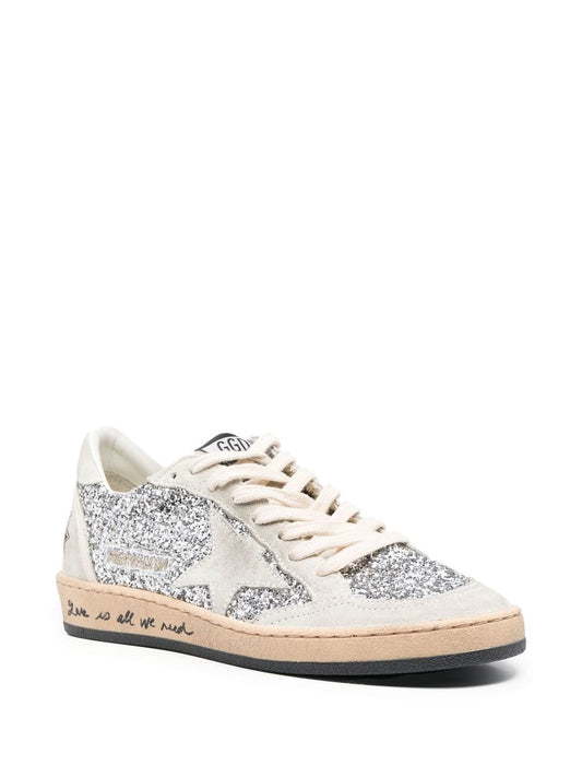 Golden Goose Ball-Star glitter low-top sneakers