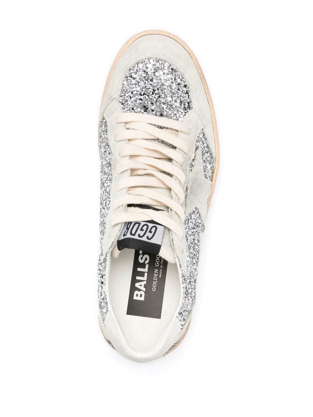 Golden Goose Ball-Star glitter low-top sneakers