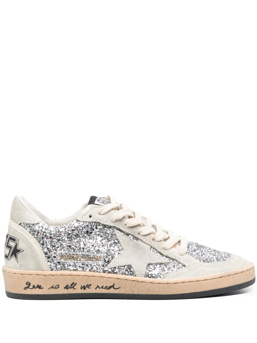 Golden Goose Ball-Star glitter low-top sneakers