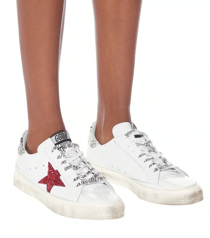 GOLDEN GOOSE May leather sneakers