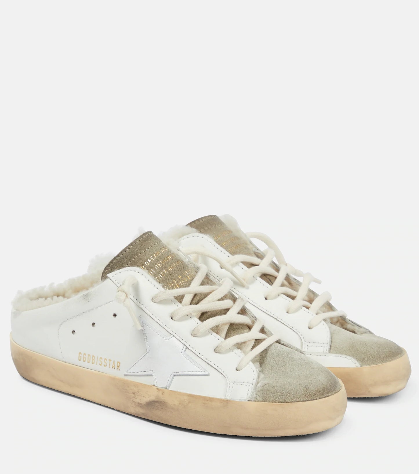 GOLDEN GOOSE Super-Star shearling-lined sabot sneakers