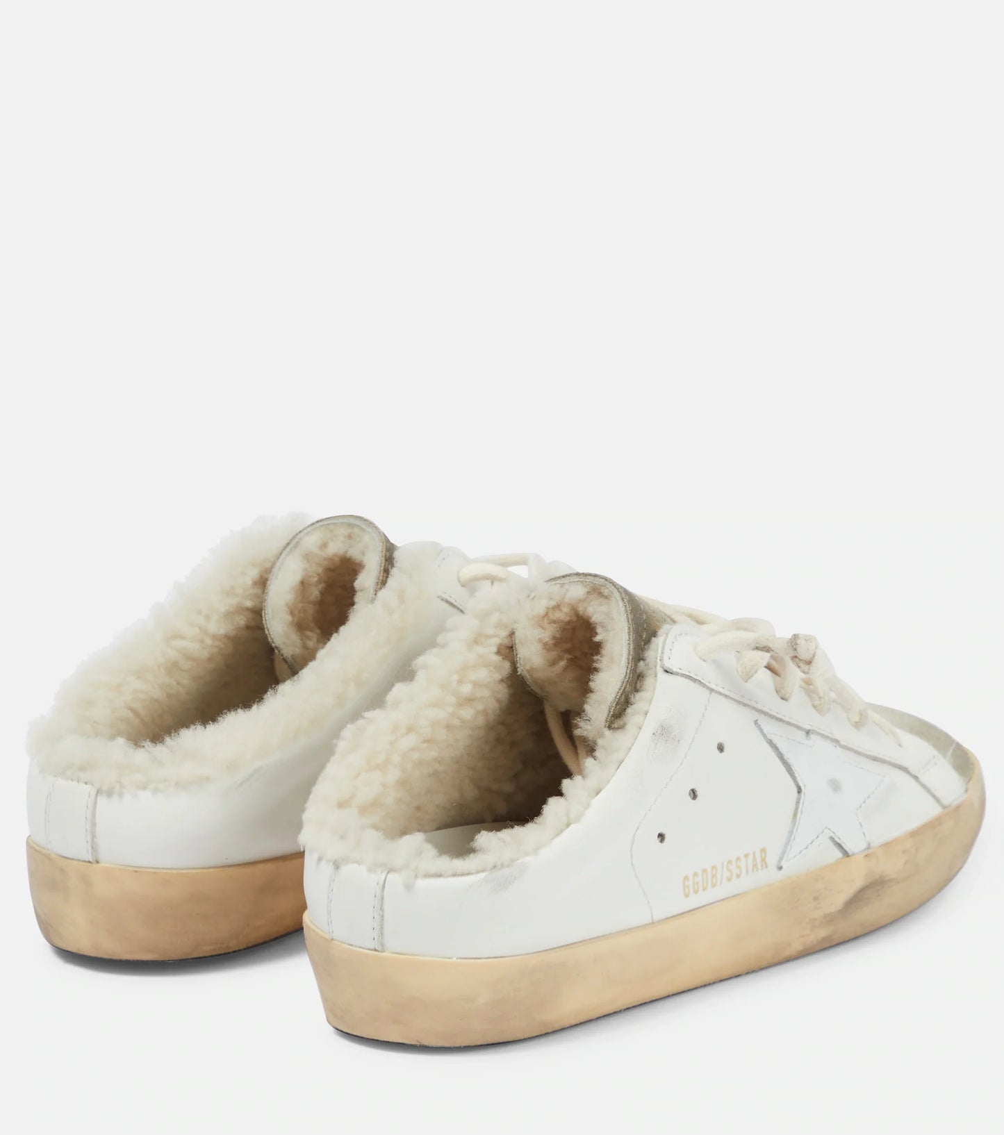 GOLDEN GOOSE Super-Star shearling-lined sabot sneakers