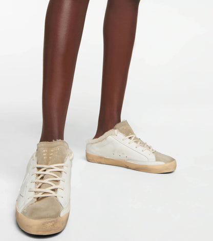 GOLDEN GOOSE Super-Star shearling-lined sabot sneakers