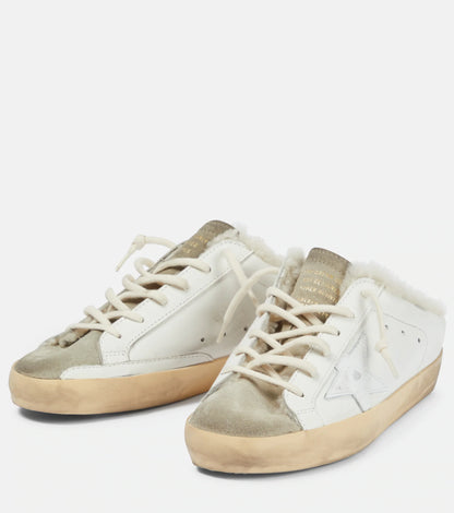 GOLDEN GOOSE Super-Star shearling-lined sabot sneakers