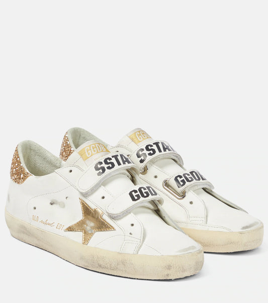 GOLDEN GOOSE Old School leather sneakers