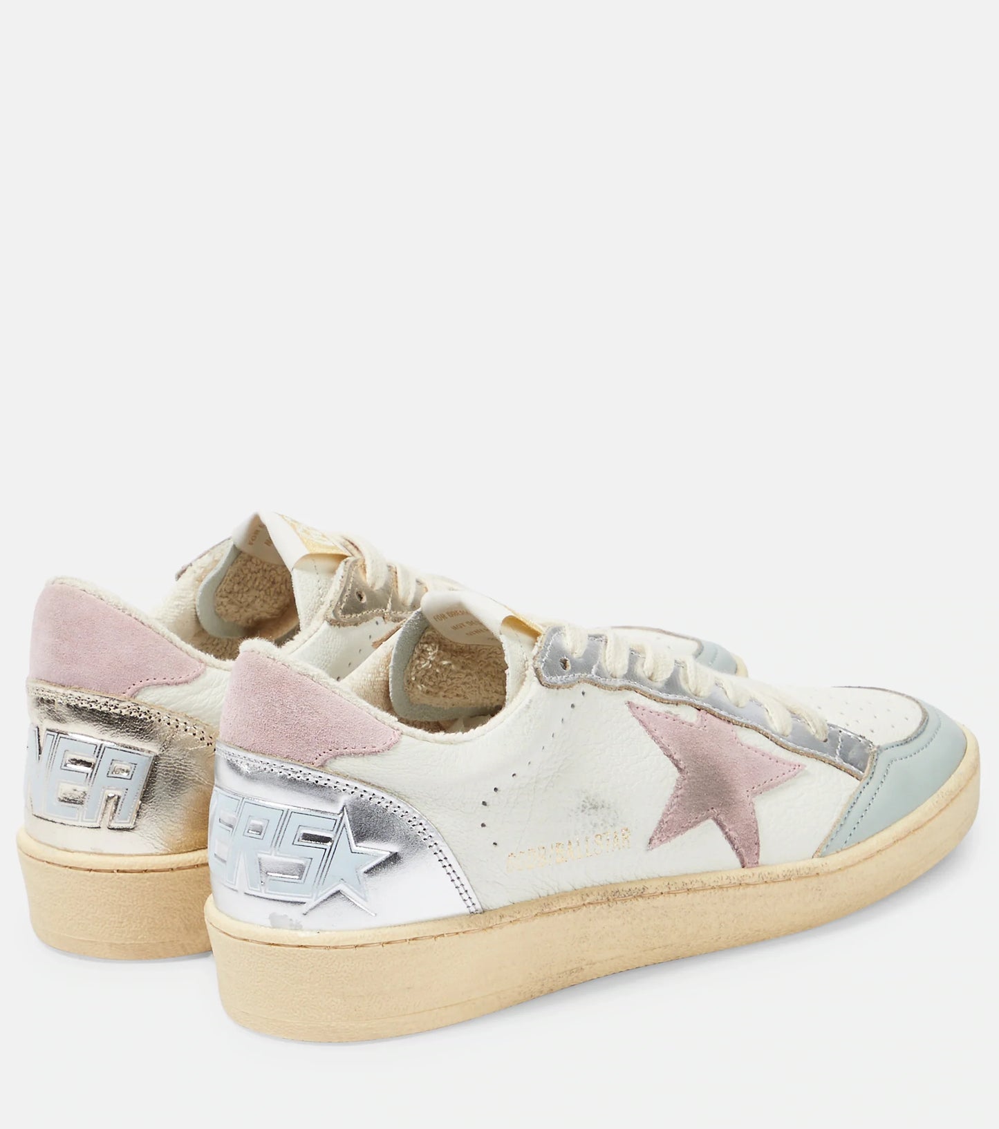 GOLDEN GOOSE Ball Star leather and suede sneakers