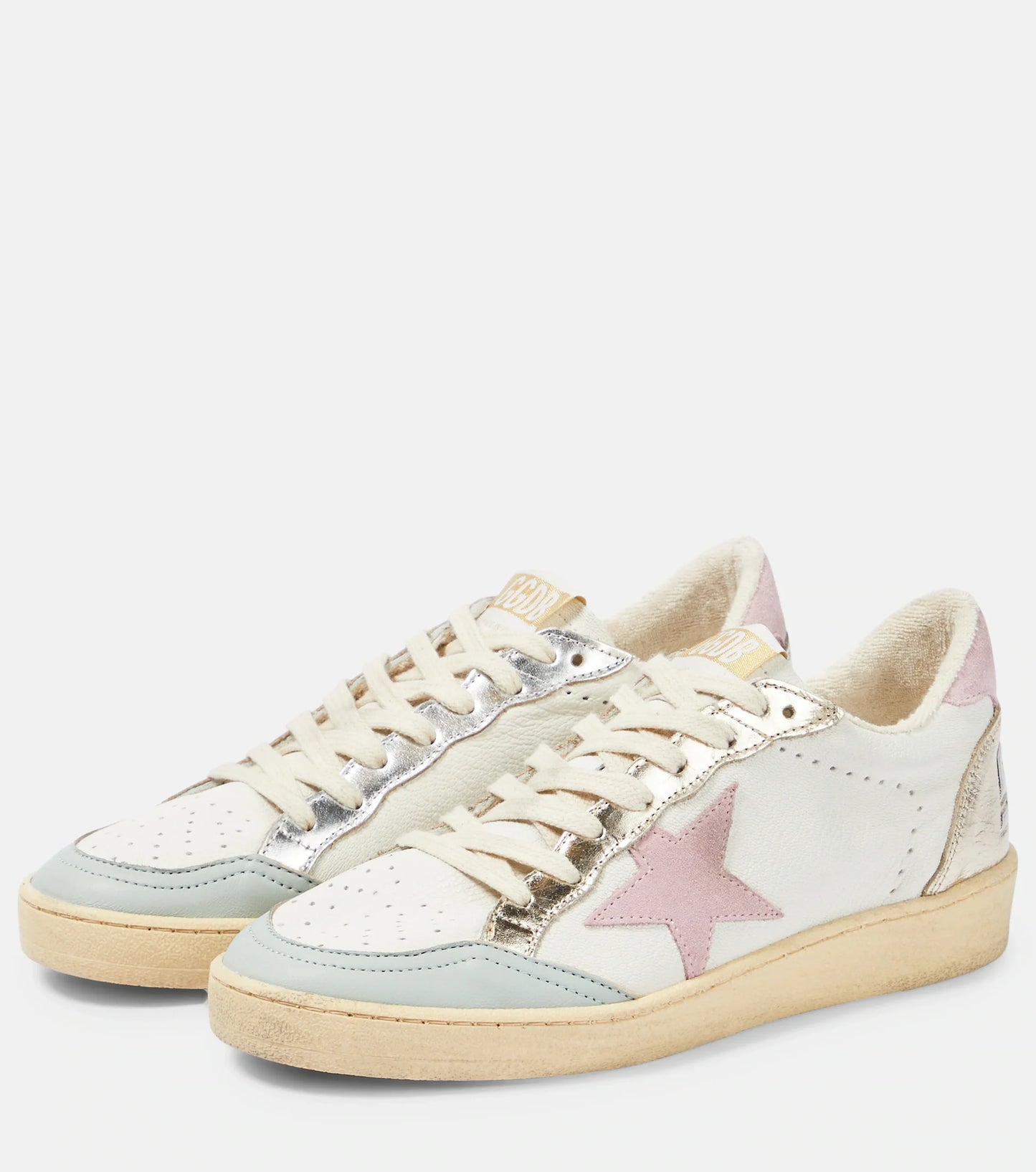 GOLDEN GOOSE Ball Star leather and suede sneakers