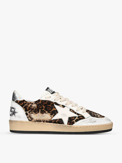 GOLDEN GOOSE Ball Star 81424 distressed leather low-top trainers