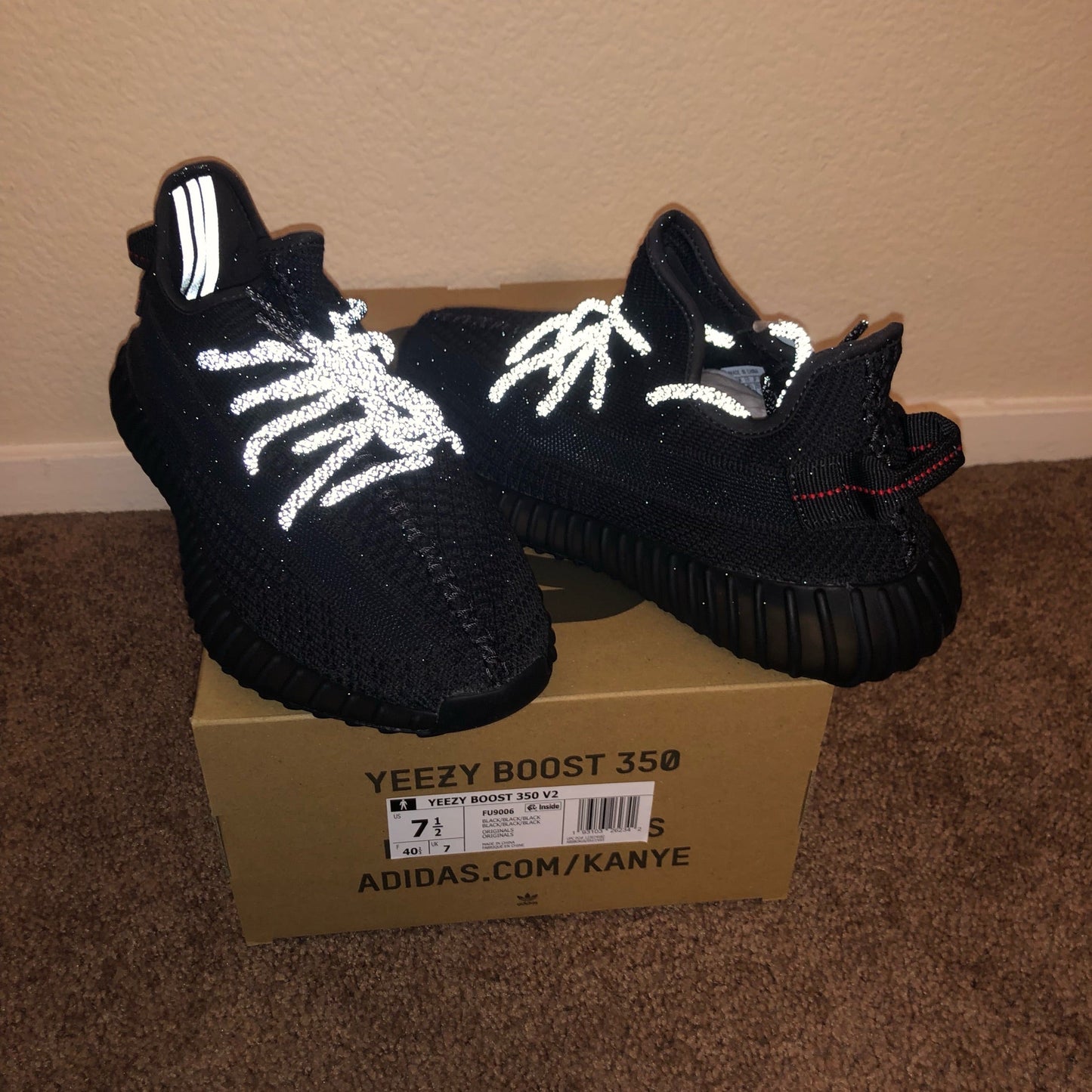 Adidas Yeezy Boost 350 V2 Black Reflective